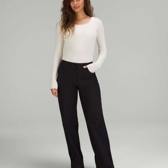 Lululemon Tight-Fit Long-Sleeve Knit Bodysuit BNWT! Size XS Bone - Picture 2 of 10